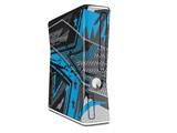 Baja 0032 Blue Medium Decal Style Skin for XBOX 360 Slim Vertical