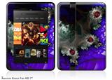 Foamy Decal Style Skin fits 2012 Amazon Kindle Fire HD 7 inch