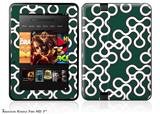 Locknodes 03 Hunter GreenDecal Style Skin fits 2012 Amazon Kindle Fire HD 7 inch