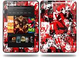 Red Graffiti Decal Style Skin fits Amazon Kindle Fire HD 8.9 inch