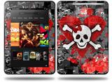 Emo Skull Bones Decal Style Skin fits Amazon Kindle Fire HD 8.9 inch