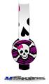 Pink Zebra Skull Decal Style Skin (fits Sol Republic Tracks Headphones - HEADPHONES NOT INCLUDED) 