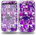 Purple Checker Graffiti - Decal Style Skin (fits Samsung Galaxy S III S3)