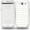 Hearts Green - Decal Style Skin (fits Samsung Galaxy S III S3)