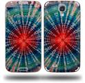 Tie Dye Bulls Eye 100 - Decal Style Skin (fits Samsung Galaxy S IV S4)